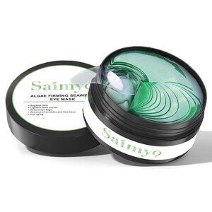 Saimyo Green Seaweed Eye Mask-60 Pcs-Gold Under Eye Mask Retinol & Collagen NEW